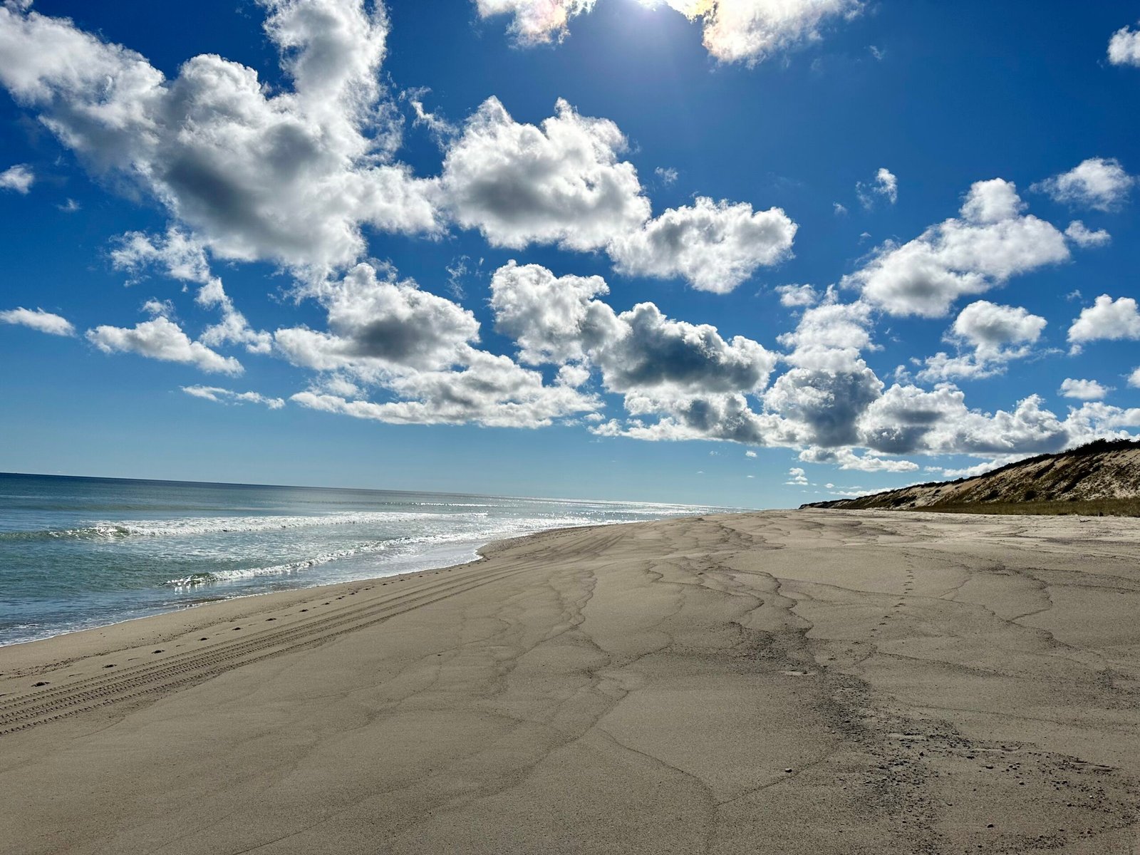 Atlantic ocean beach on the Outer Cape in Truro MA