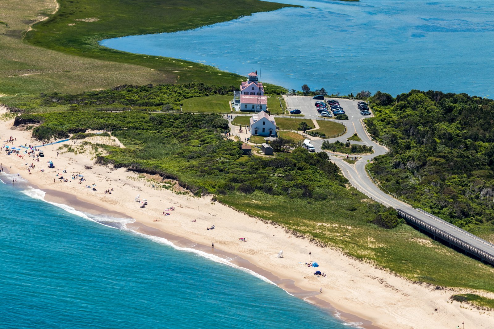 Nauset Light and Nauset Light Beach in Eastham MA